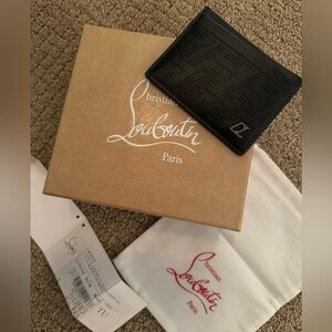 Authentic Brand new with tags and box Louboutin card holder